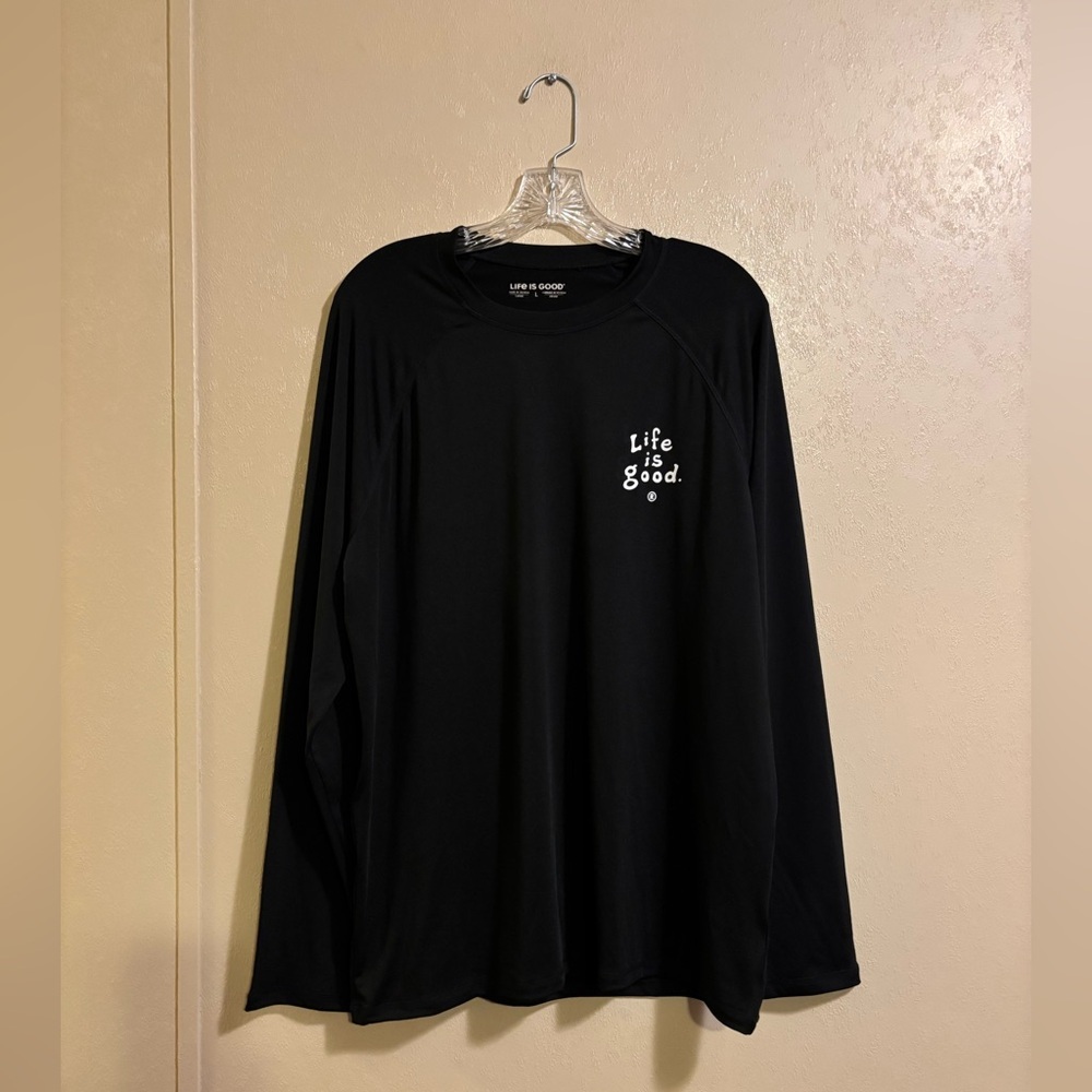 NWT Life is Good mens Stack Long Sleeve Rashguard sz L